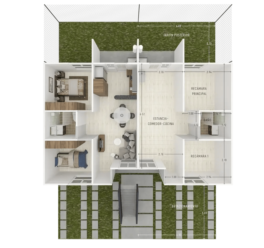 Un solo nivel de Casas en venta en Huehuetoca | Modelo Titanio Planta Baja