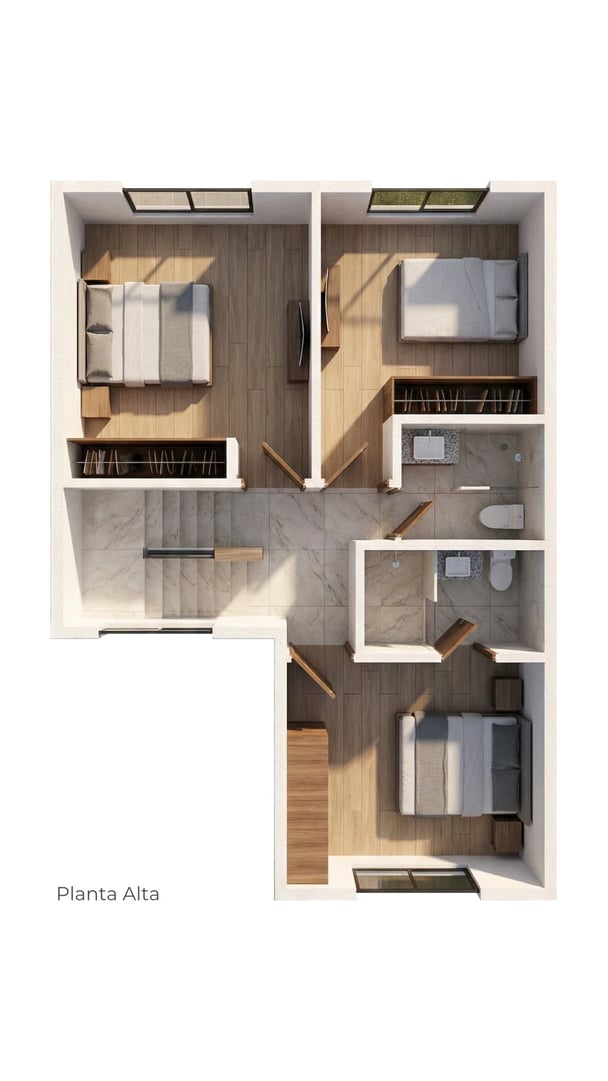 Nivel 1 de Casa en Pachuca Hidalgo |  Modelo Platino