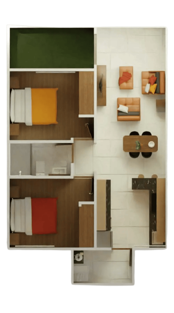 Solo un nivel de Departamentos en Tecámac, Estado de México | Hacienda del Bosque