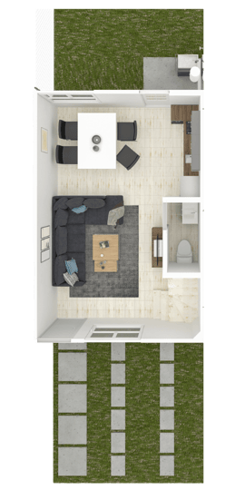 Planta Baja de Casa Modelo Esmeralda