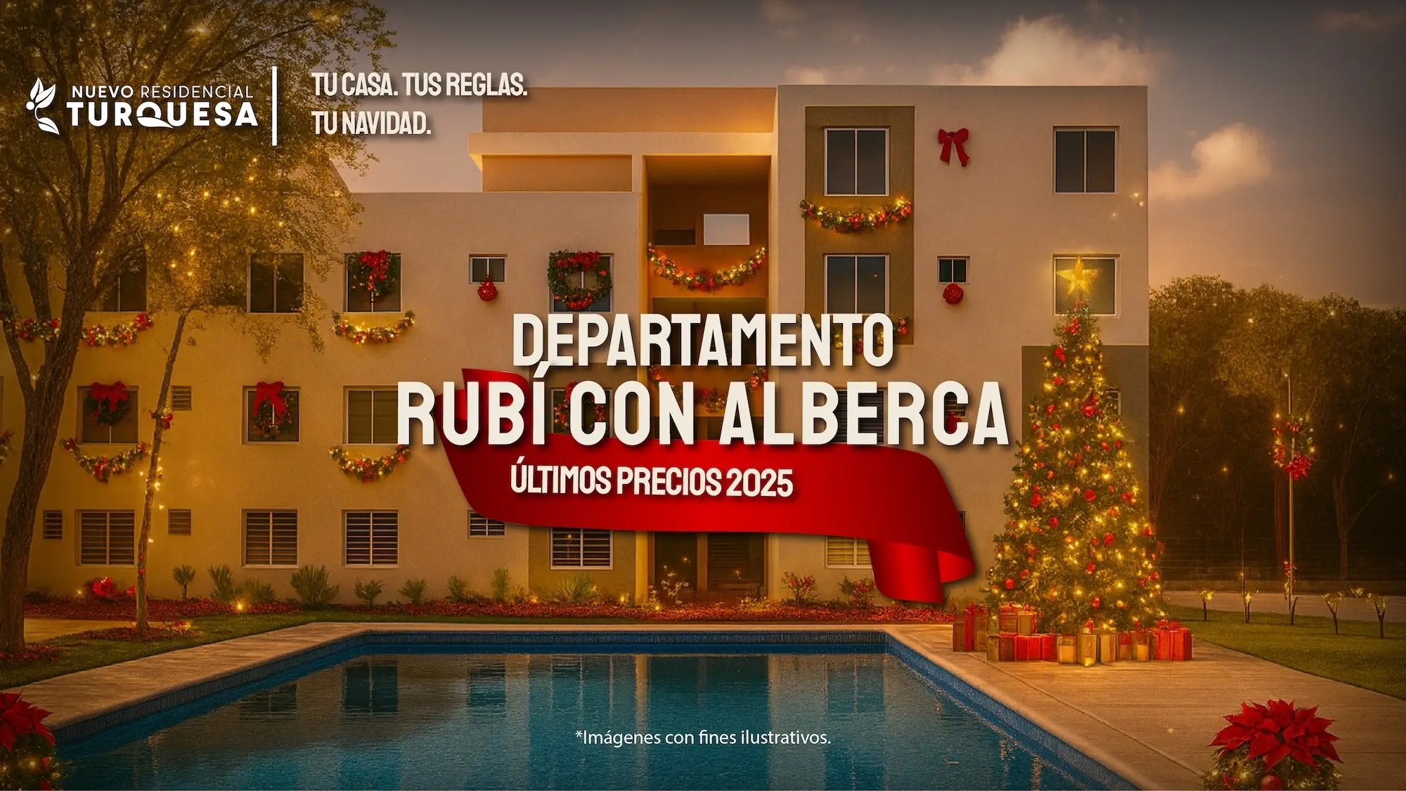 Imagen de Departamentos en venta con alberca en Cancún | Modelo Rubí en Nueva Residencial Turquesa