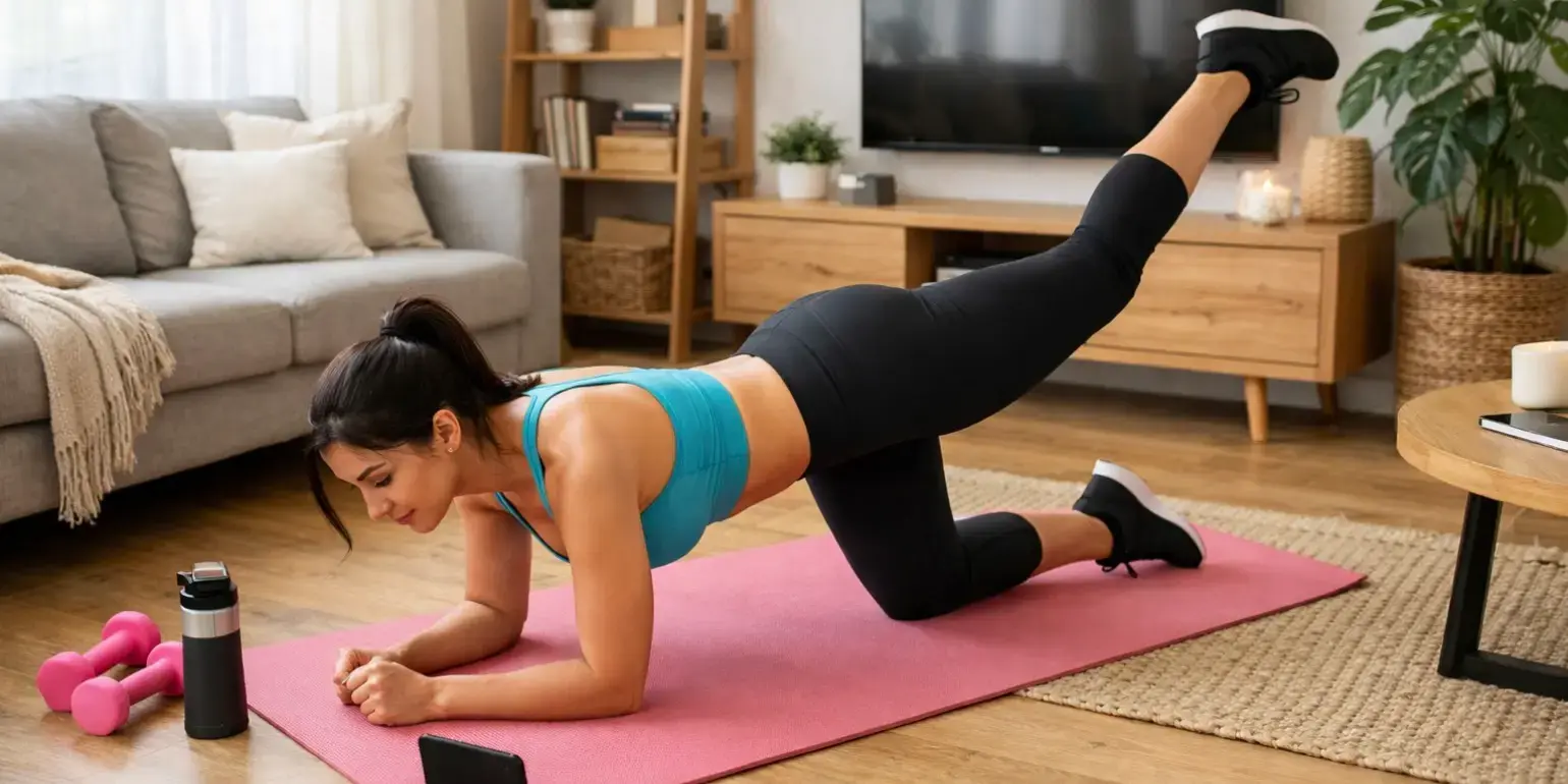 Rutina de ejercicios en casa: entrena fácil y sin equipo